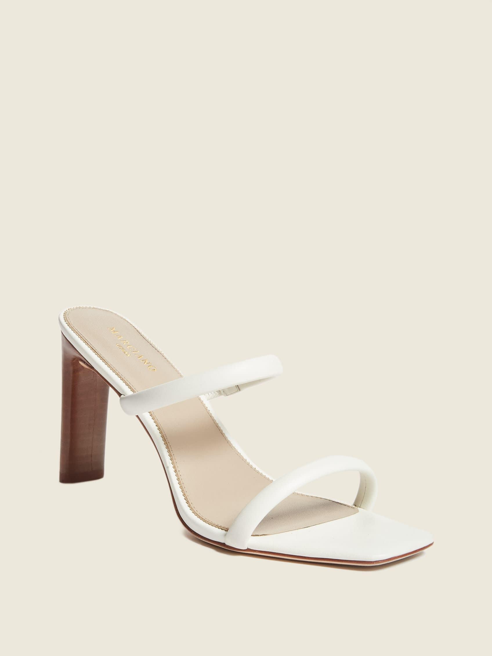 MARCIANO Pearl Leather Double Strap Sandal