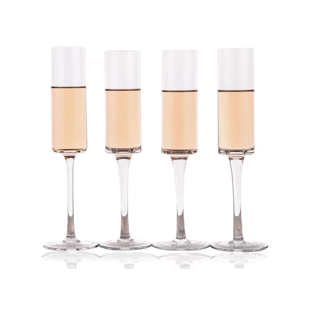 LEMONSODA Champagne Flutes Set of 4 - 6oz