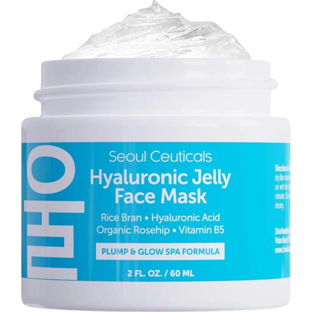 Seoul Ceuticals Korean Skincare Hyaluronic Jelly Face Mask in Clear