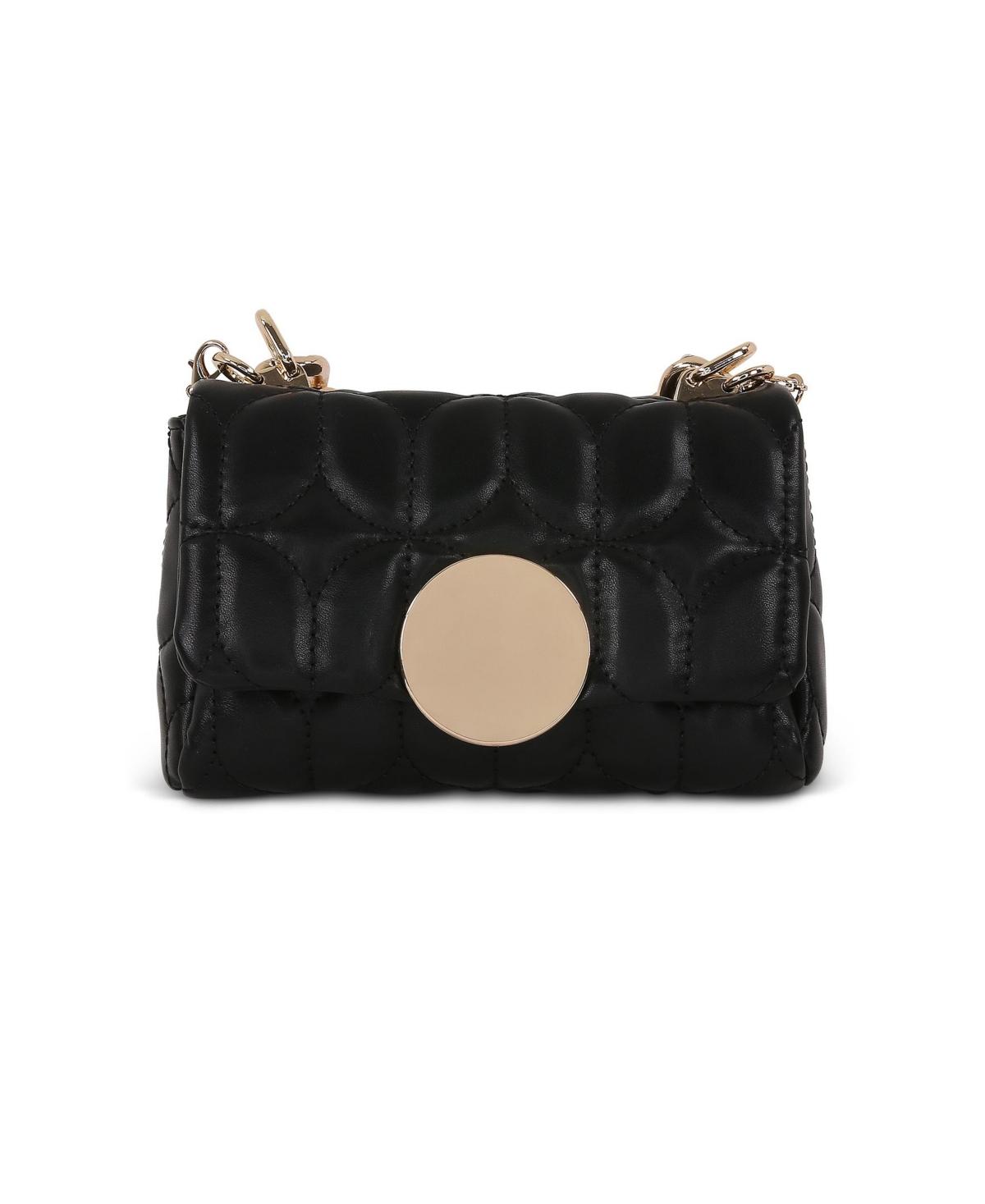 Jewel Badgley Mischka Woman's Tara Quilted Faux Leather Mini Crossbody