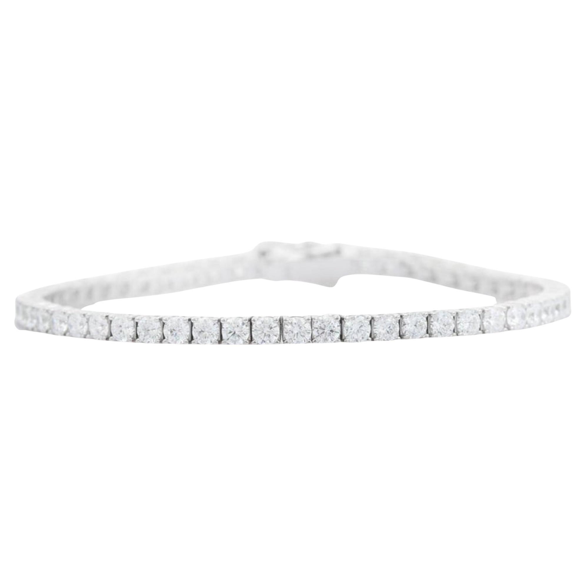 Silvorra Modern Tennis Bracelet with Cubic Zirconia