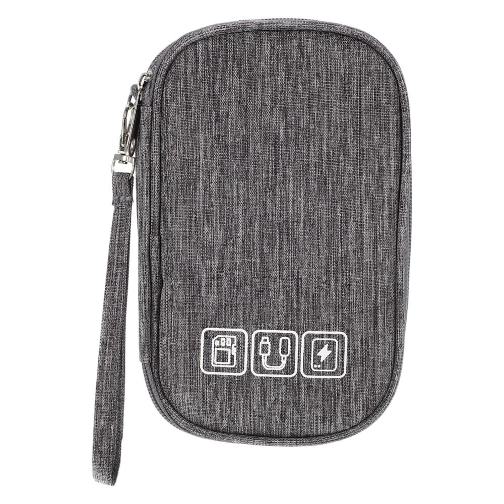 Unique Bargains Double Layers Portable Electronic Organizer