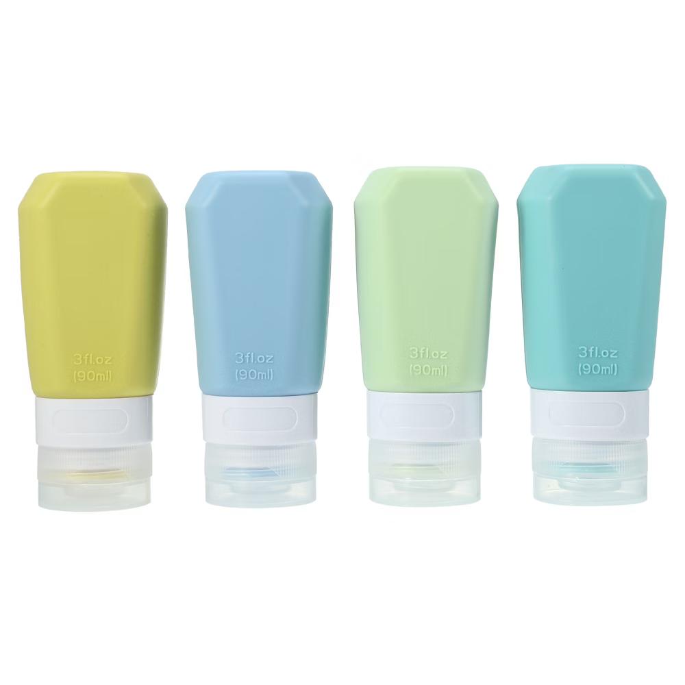 Unique Bargains Silicone Travel Toiletries Bottles