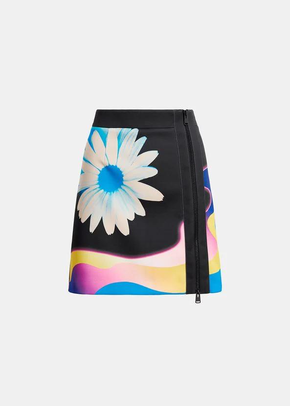 Skirt neoprene miniskirt depend