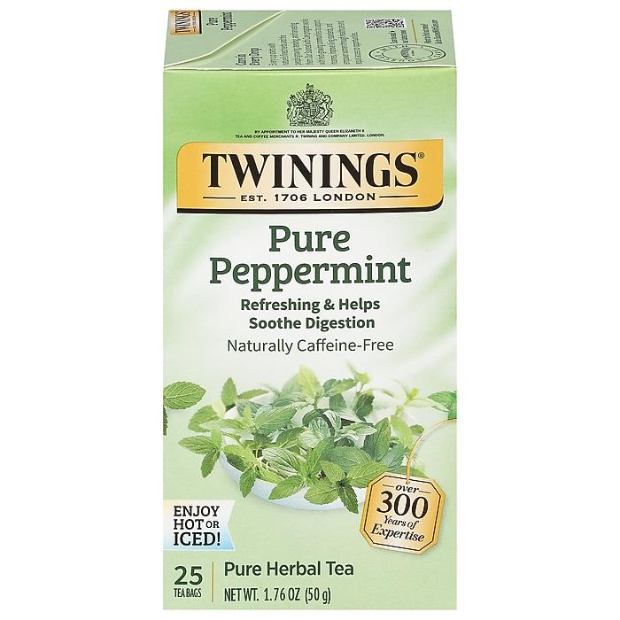 Twinings Pure Peppermint Herbal Caffeine Free Tea Bags