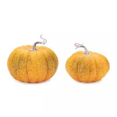 Melrose International Foam Pumpkin Decor (Set of 2)