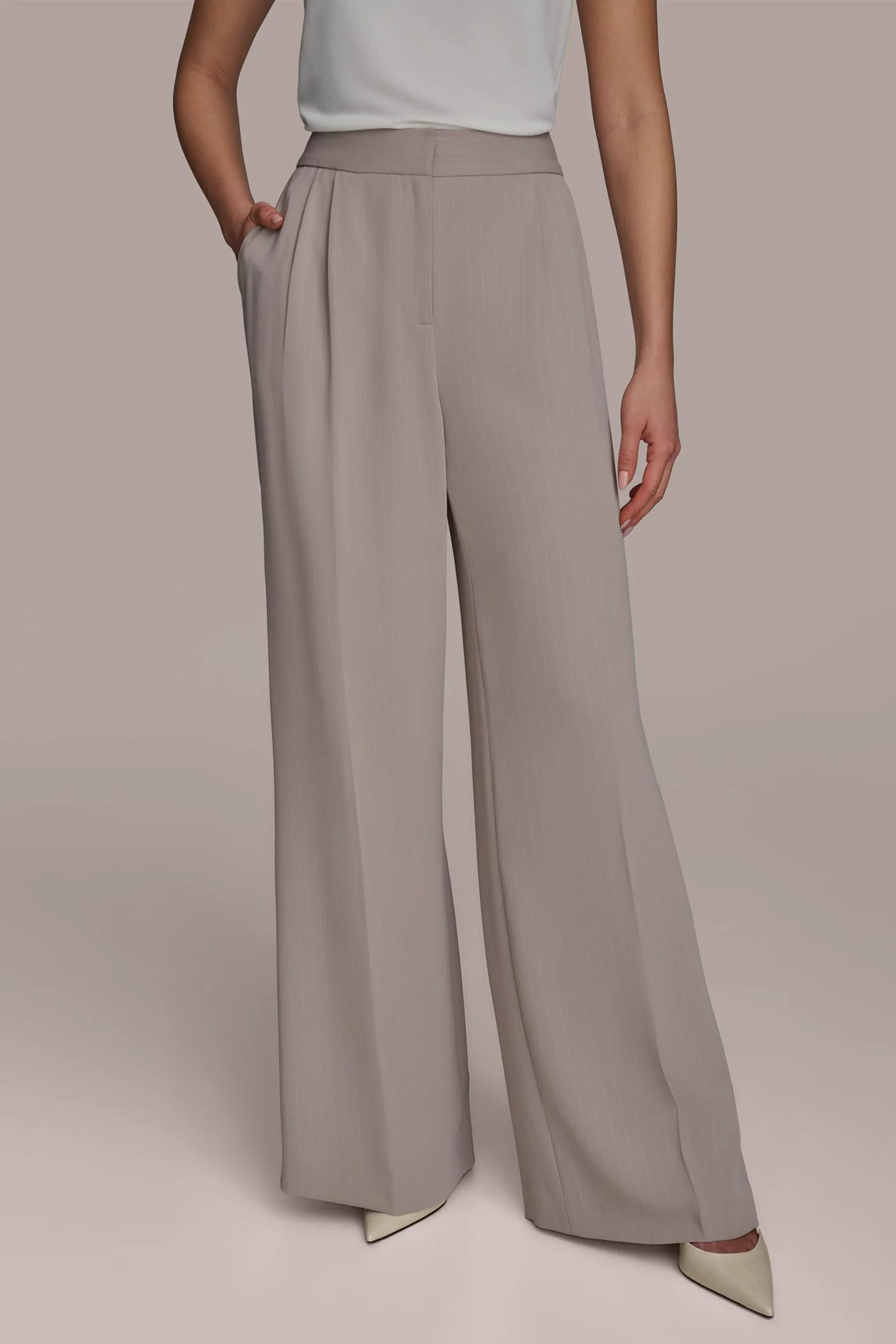 PINSTRIPE WIDE LEG PANT