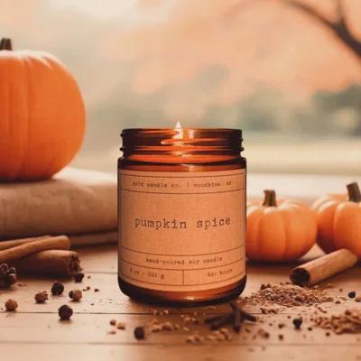 Pumpkin Spice Scented Soy Candle
